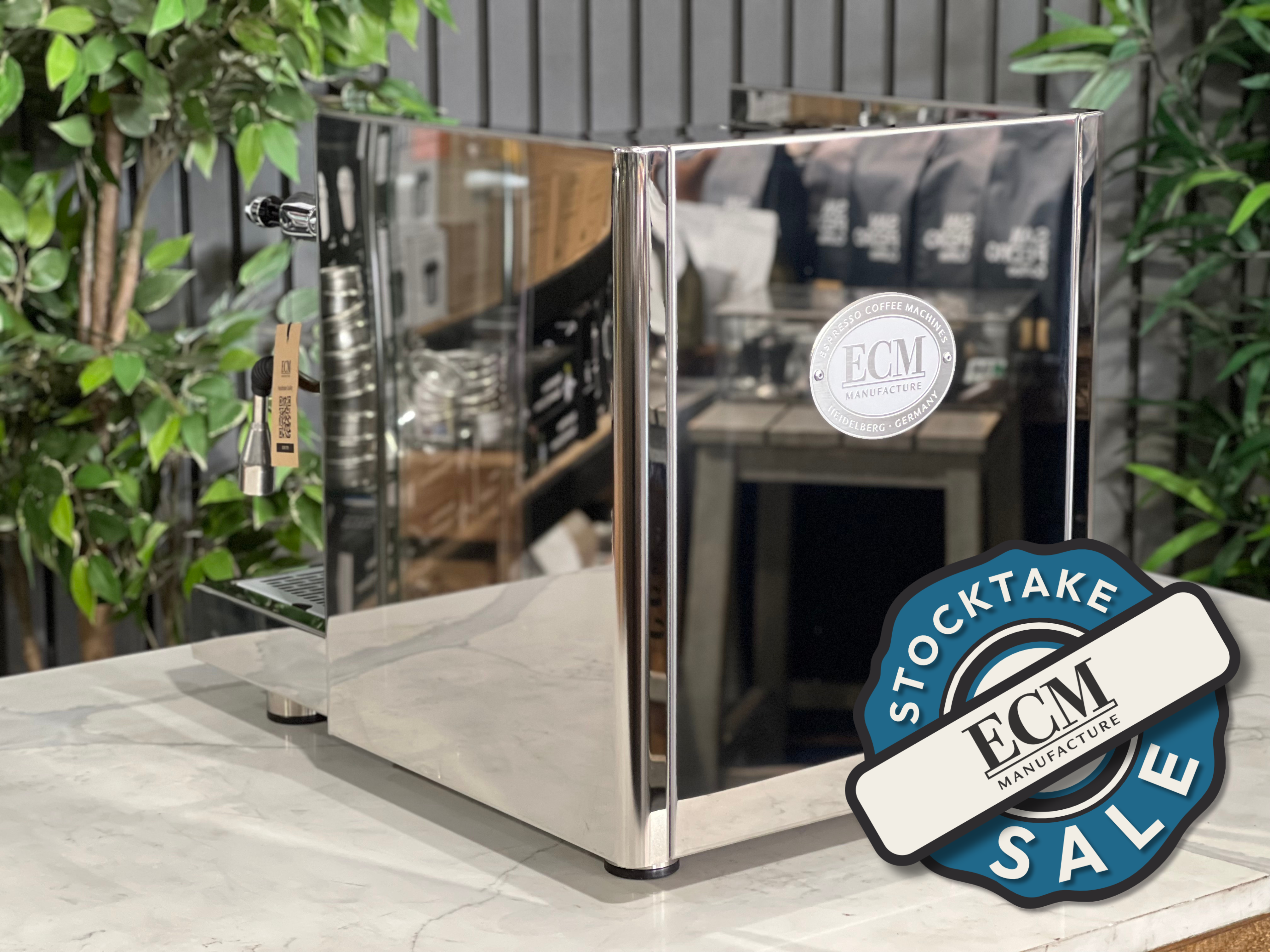 ECM Technika V Profi Rotary PID 1 Group Coffee Machine Stainless - New