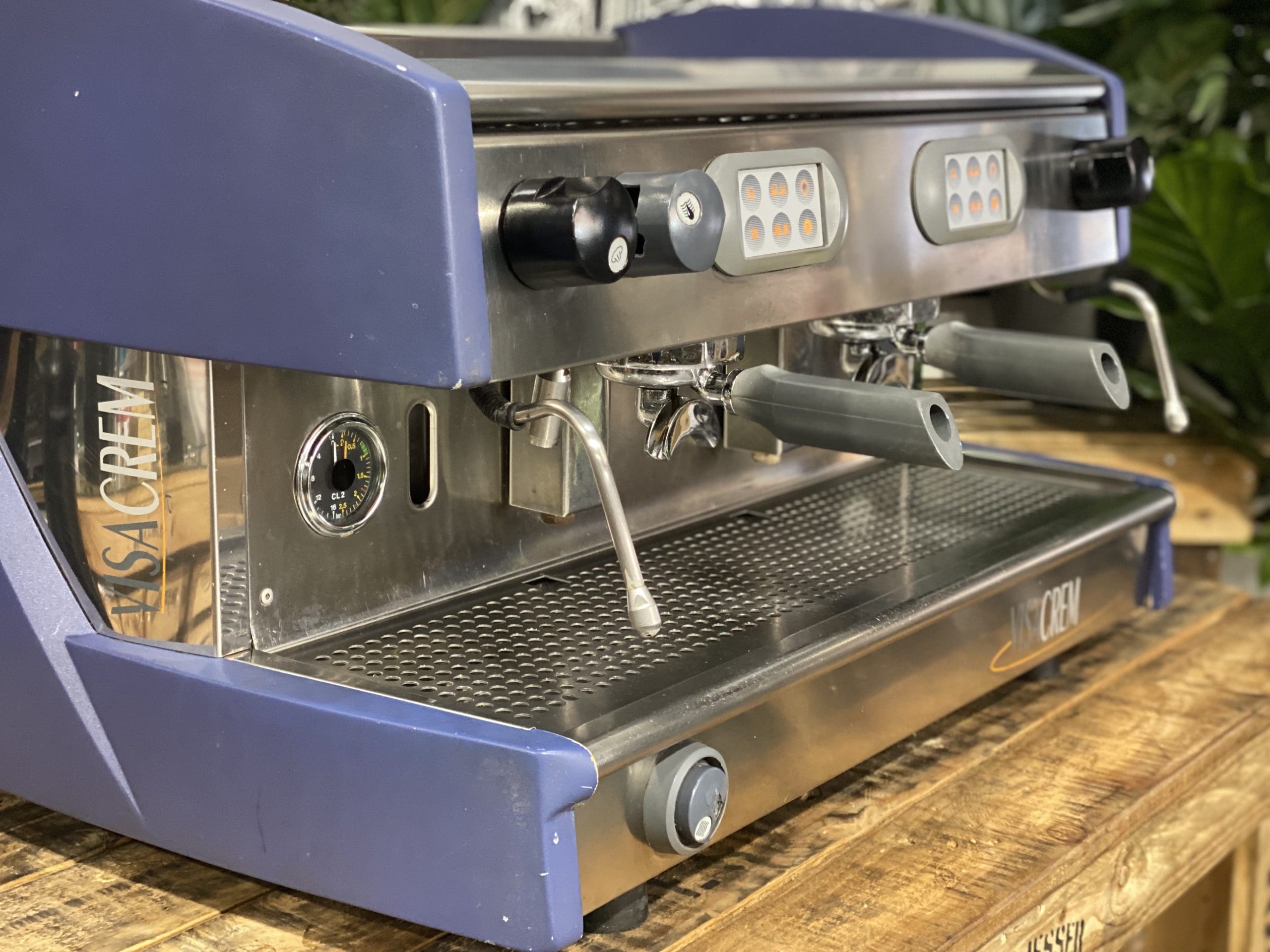 Visacrem Brava 2 Group Blue Espresso Coffee Machine 1858 Princes Highway , Clayton VIC 3168 Coffee Machine Warehouse