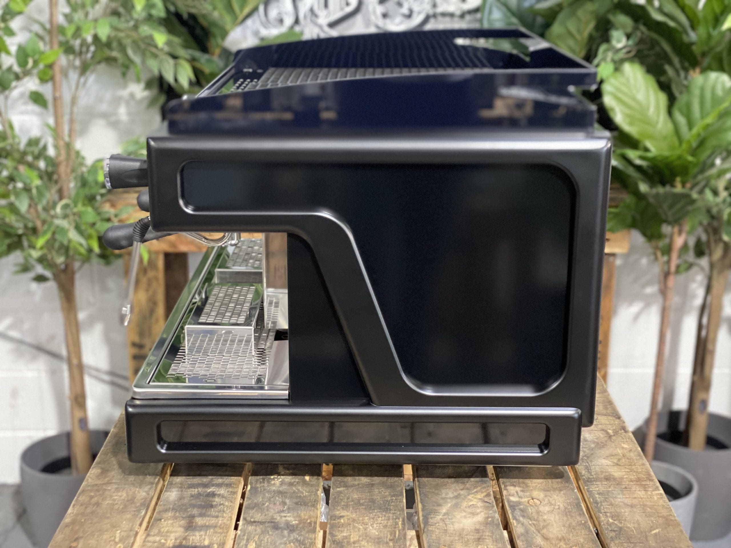 Wega-Airy-2-Group-New-Black-Stainless-New-Espresso-Coffee-Machine-1858-Princes-Highway-Clayton-VIC-3168-Coffee-Machine-Warehouse