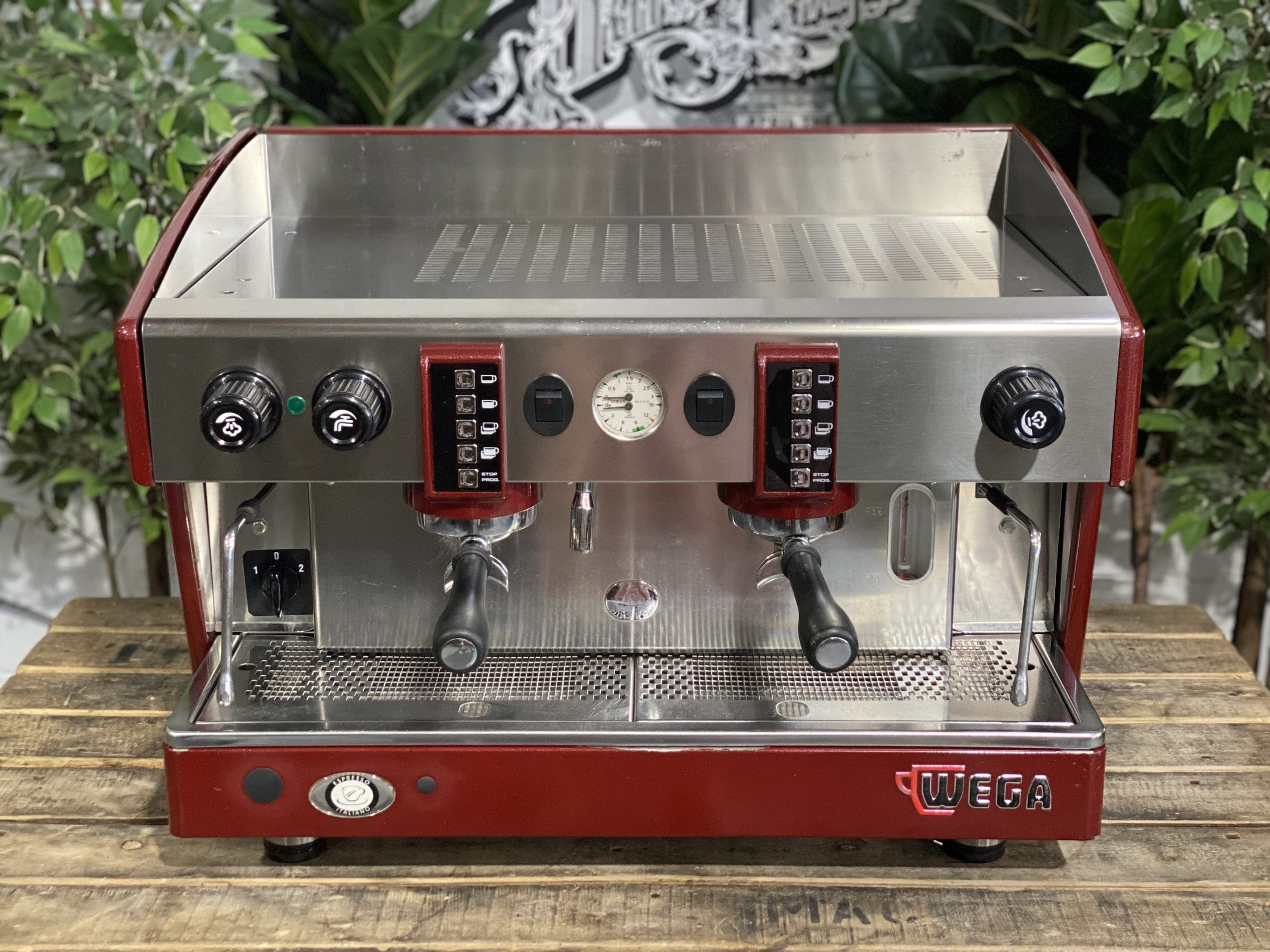 Wega Atlas EVD 2 Group Red Full Size Espresso Coffee Machine 1858 Princes Highway Clayton