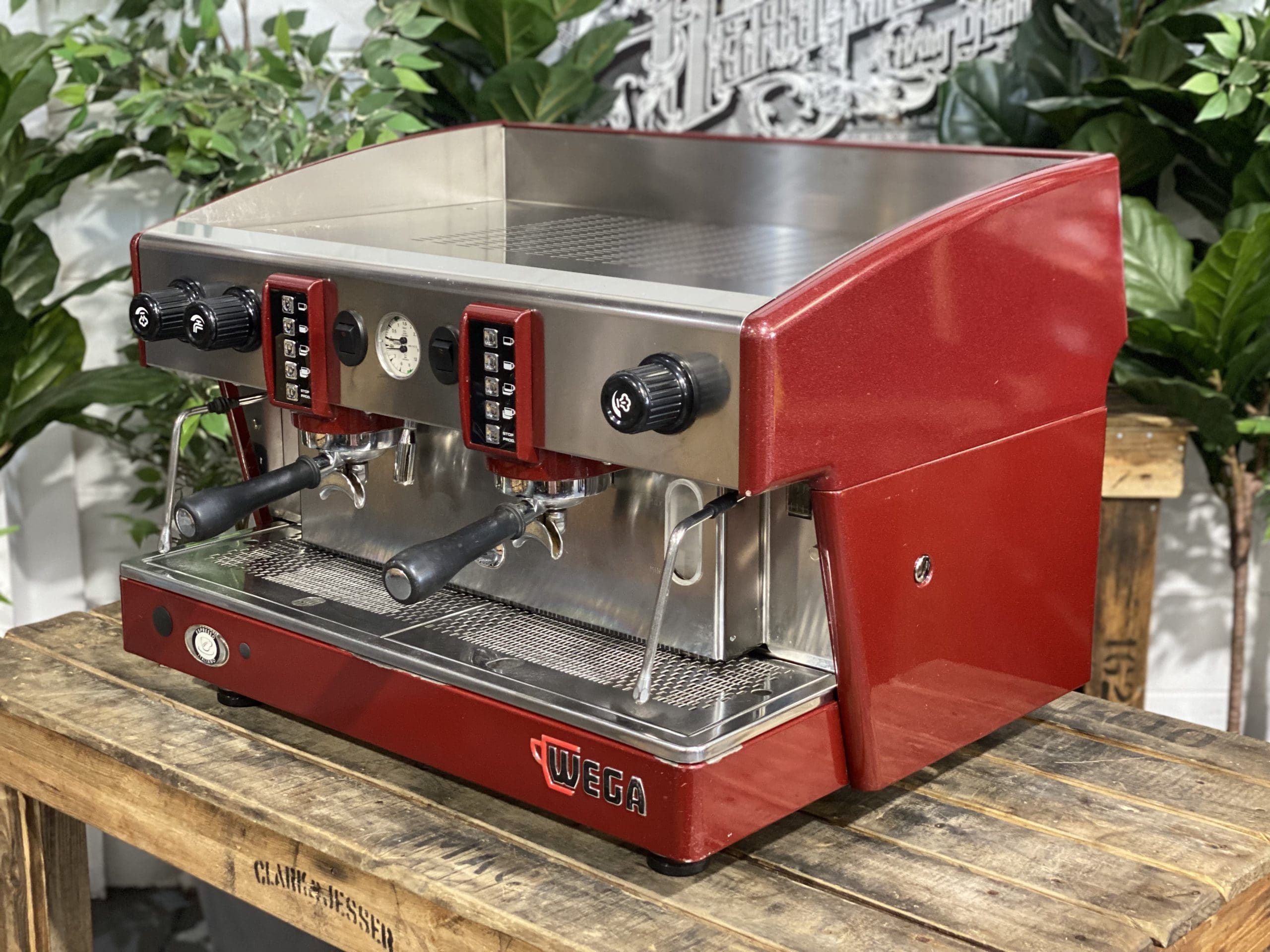 Wega Atlas EVD 2 Group Red Full Size Espresso Coffee Machine 1858 Princes Highway Clayton