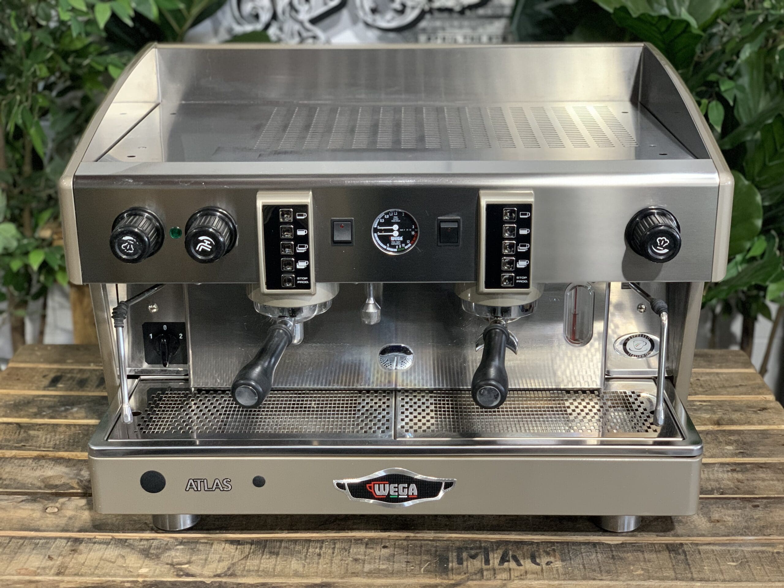 Wega Atlas EVD 2 Group New Badge Sand Espresso Coffee Machine