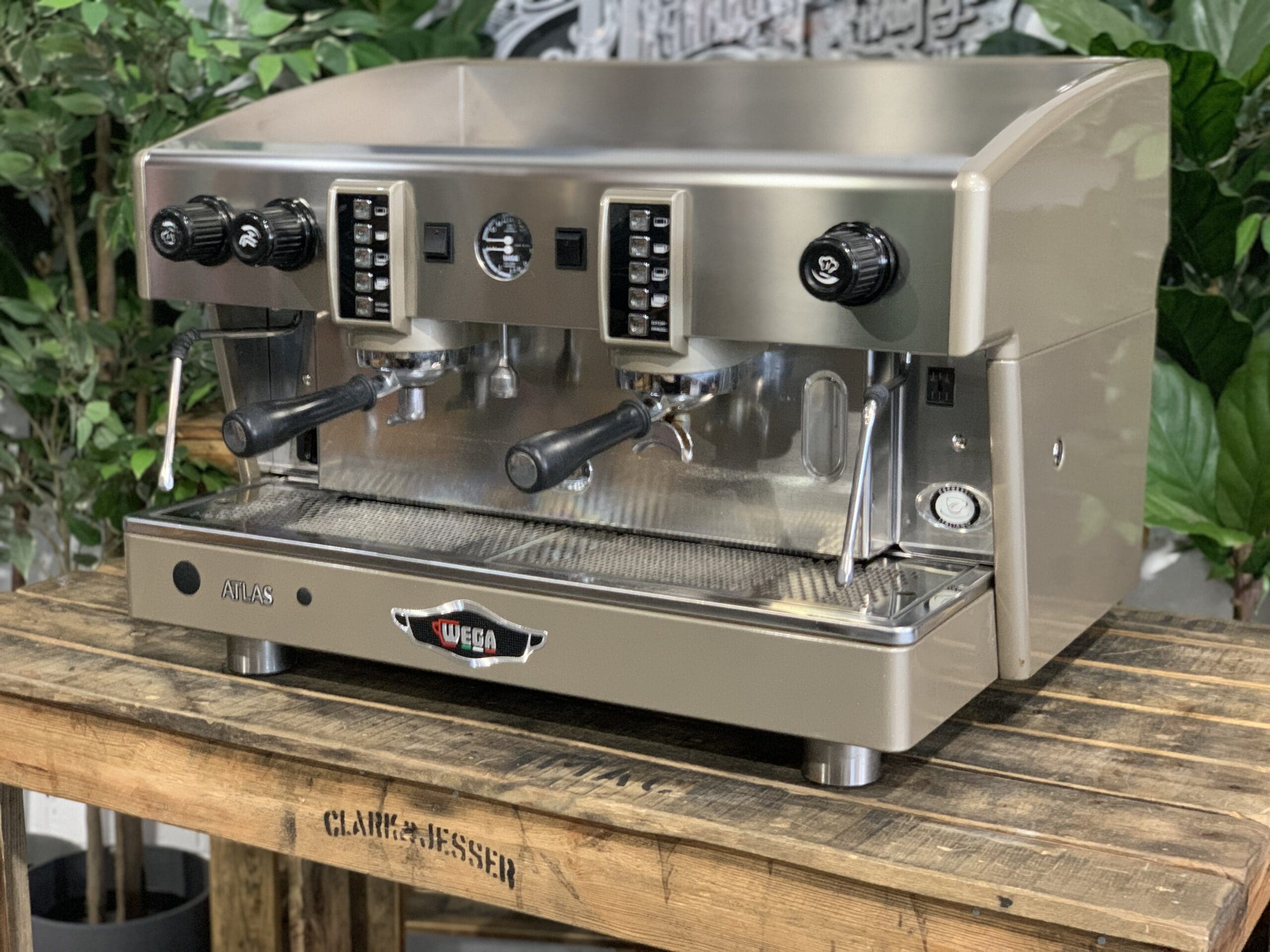 Wega Atlas EVD 2 Group New Badge Sand Espresso Coffee Machine