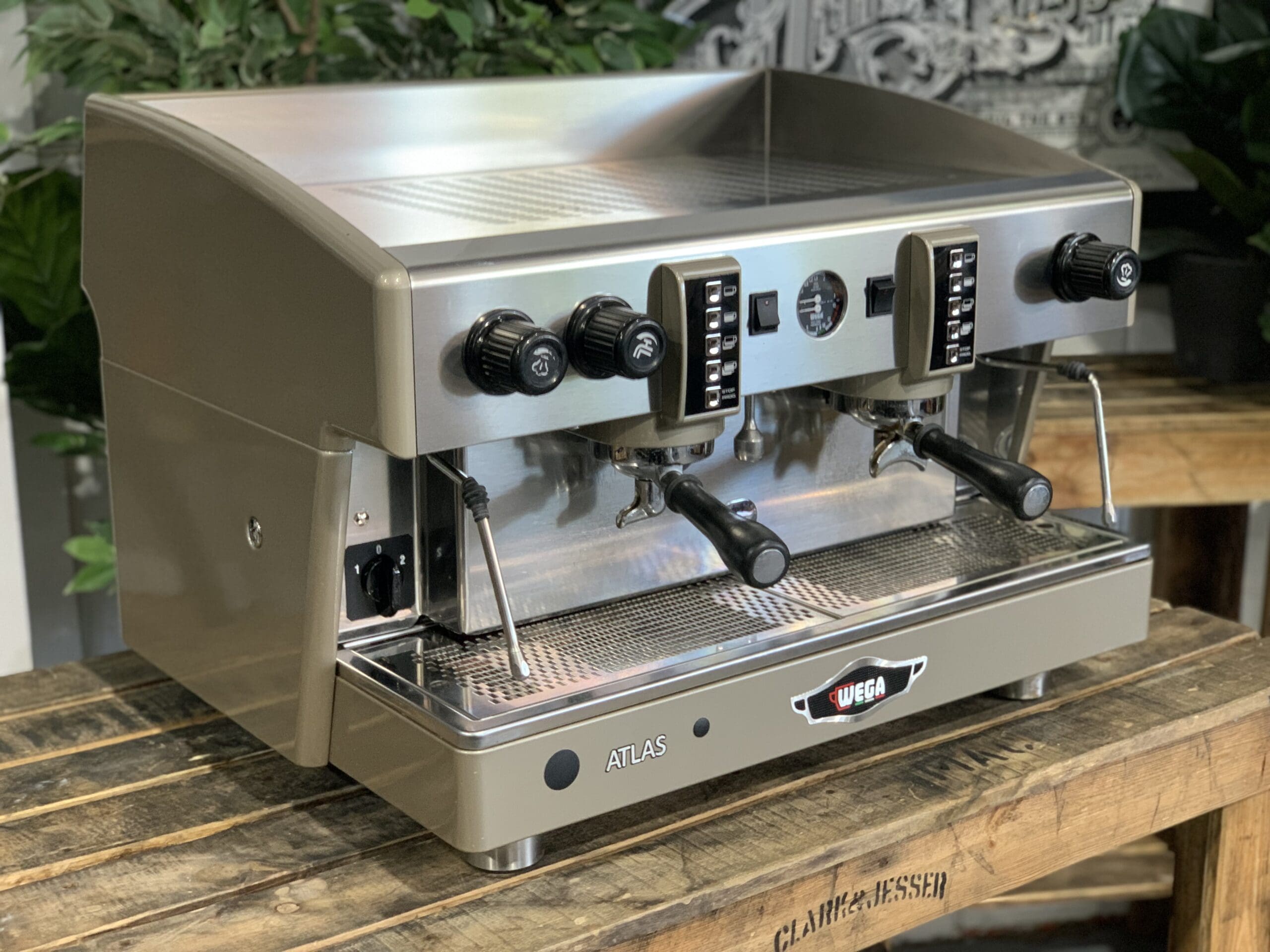 Wega Atlas EVD 2 Group New Badge Sand Espresso Coffee Machine