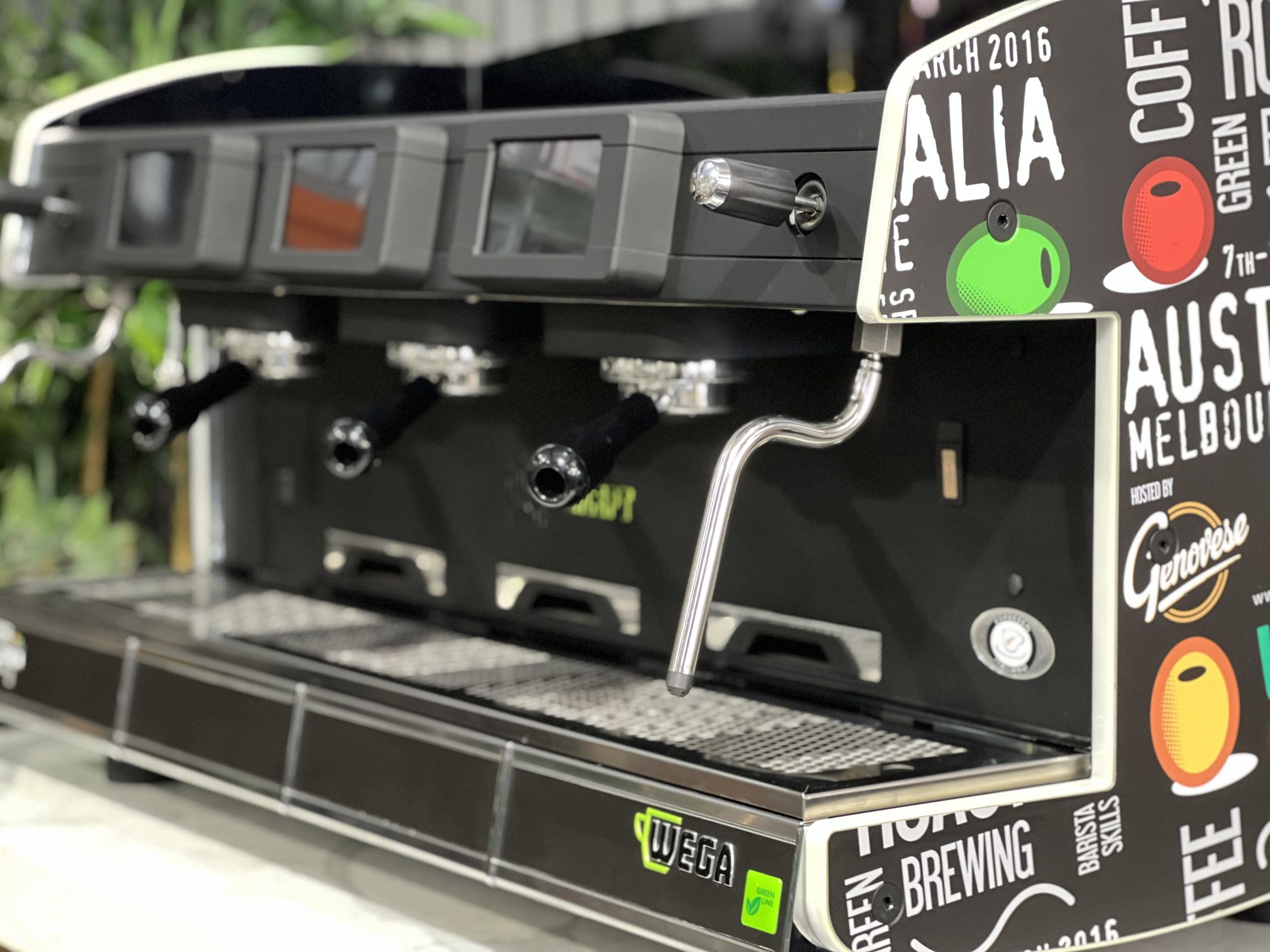 Wega MYConcept 3 Group Black Espresso Coffee Machine Warehouse 1858 Princes Highway clayton VIC 3168