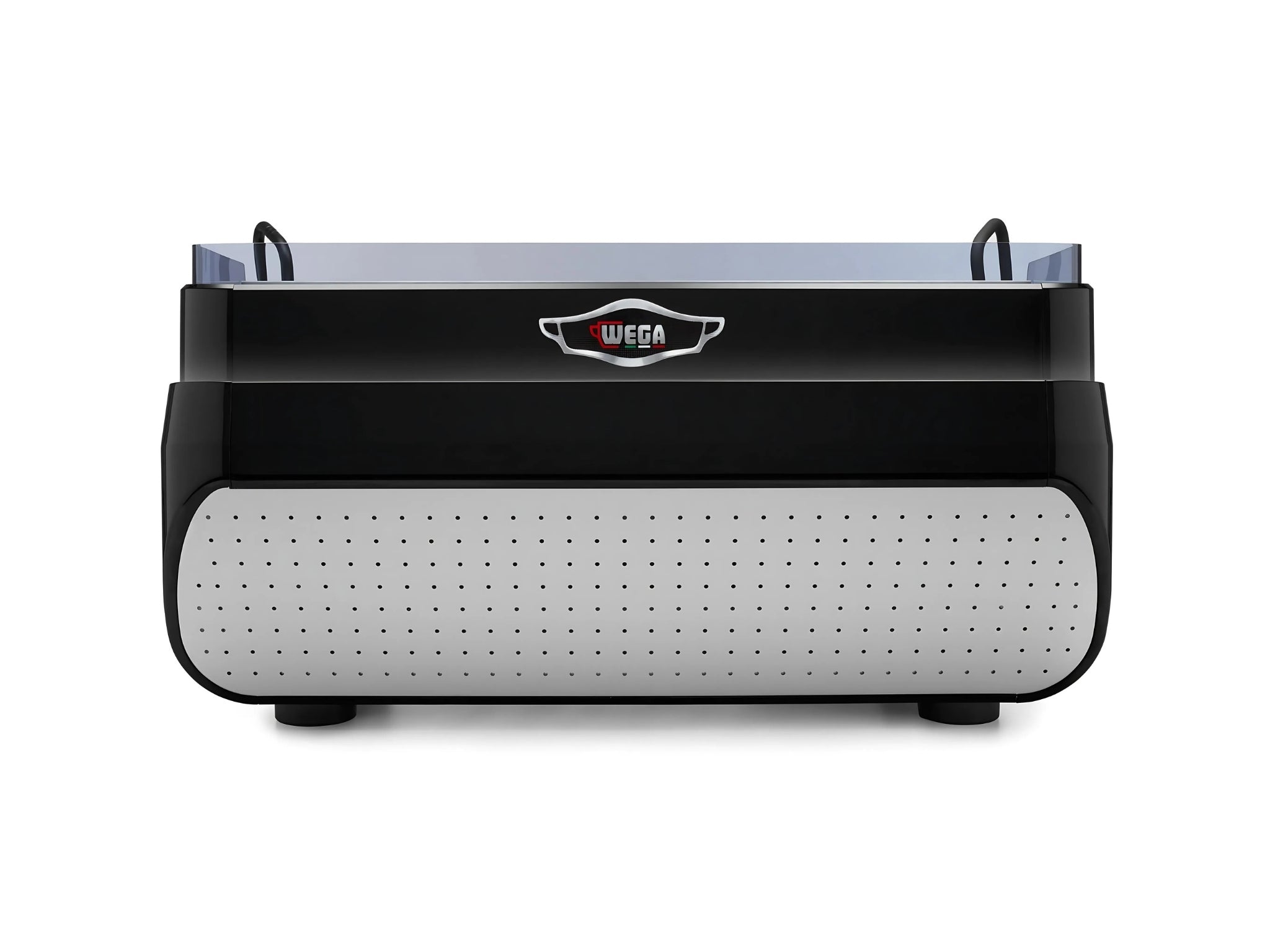 Wega Nova EVD 3 Group Coffee Machine Black - New rear view revealing the espresso machine’s matte black back panel and smooth, minimal design, ideal for café counters and barista stations.