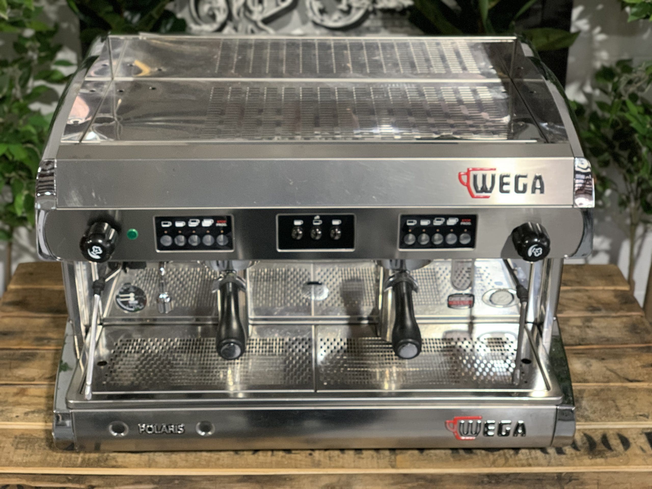 Wega polaris 2 group chrome coffee machine warehouse clayton vic 3168