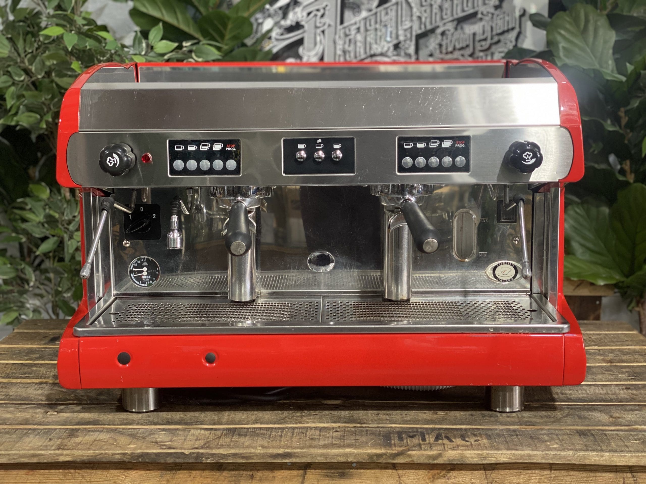 Wega-Polaris-2-Group-High-Cup-Red-Espresso-Coffee-Machine-1858-Princes-Highway-Clayton-VIC-3168-Coffee-Machine-WarehouseI