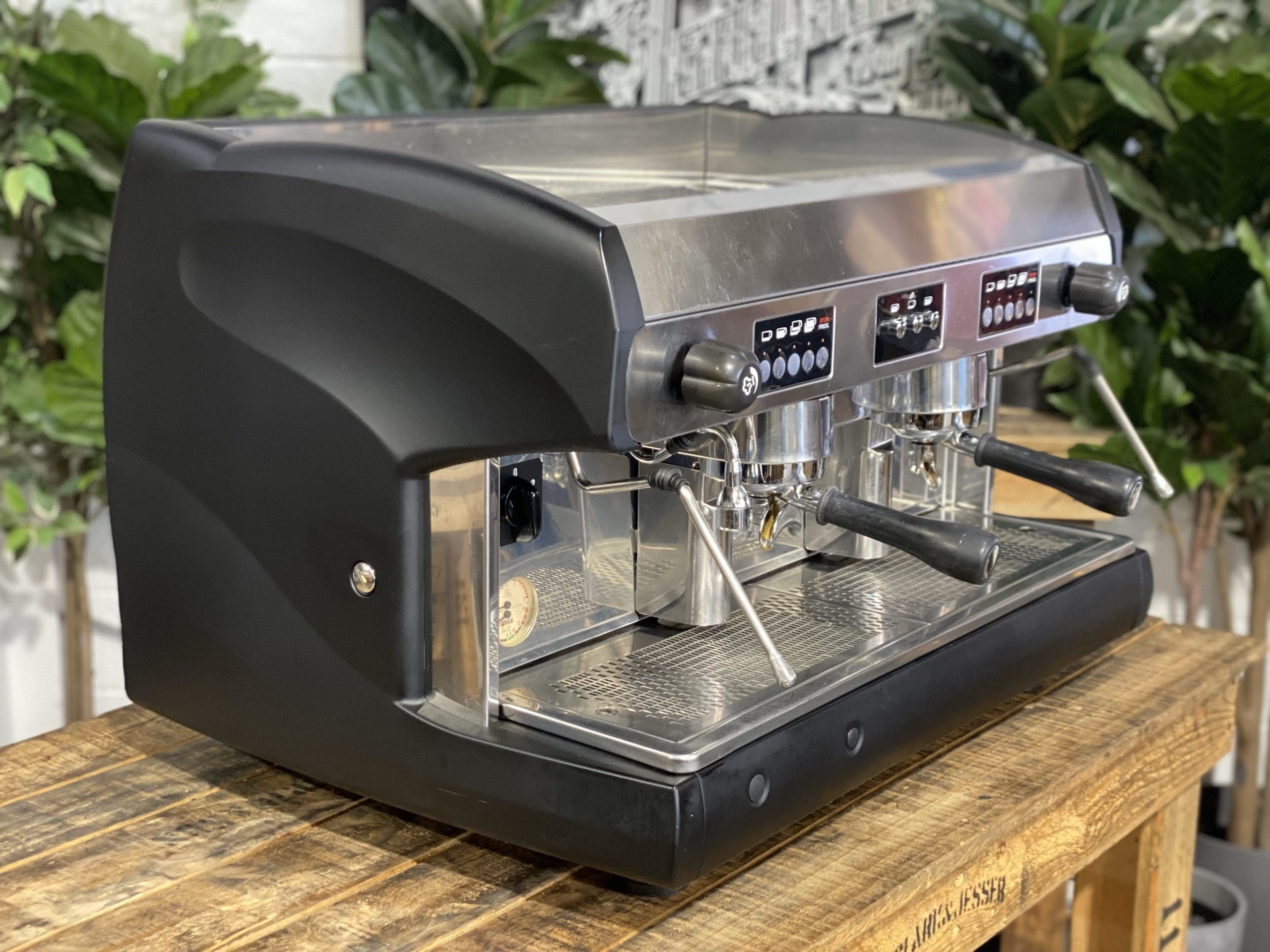 Wega Polaris 2 Group Matte Black Espresso Coffee Machine