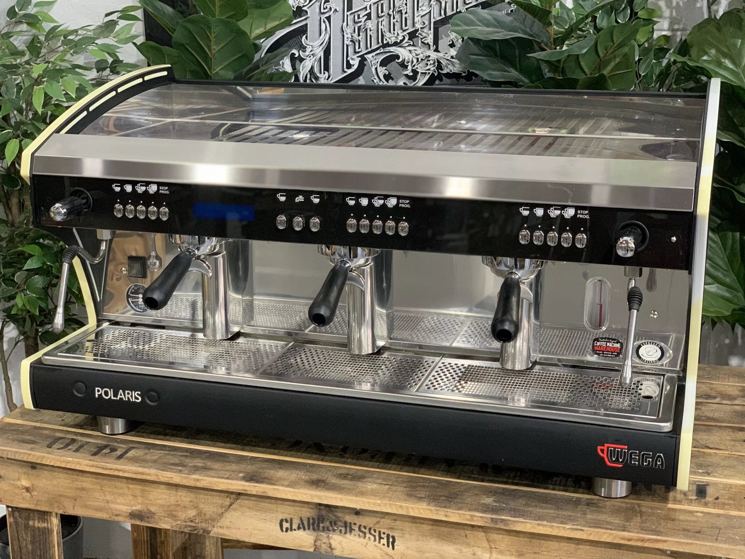 Wega Polaris Tron 3 Group Black Espresso Coffee Machine