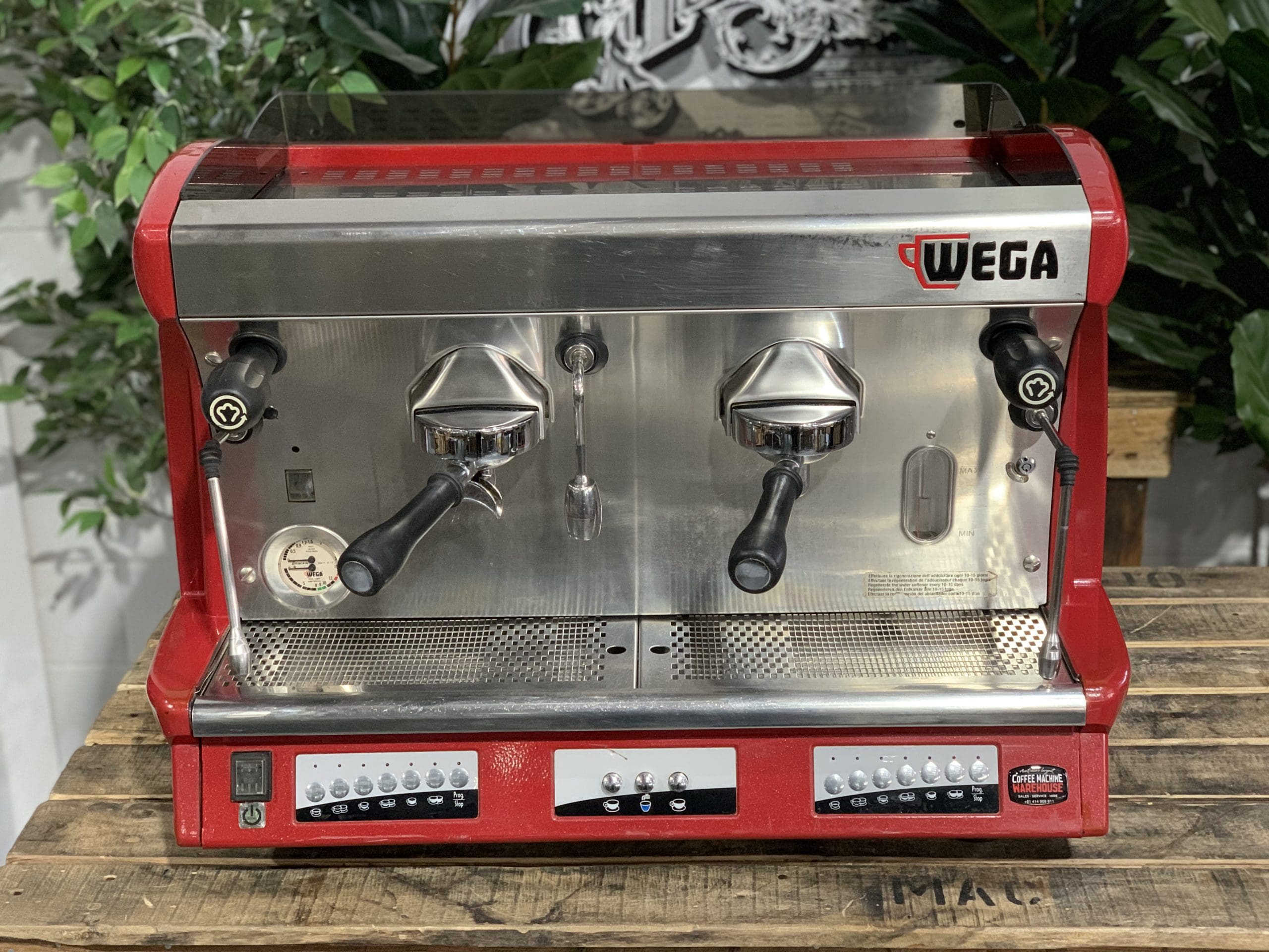 Wega Vela 2 Group Red Espresso Coffee Machine 1858 Princes Highway , Clayton VIC 3168