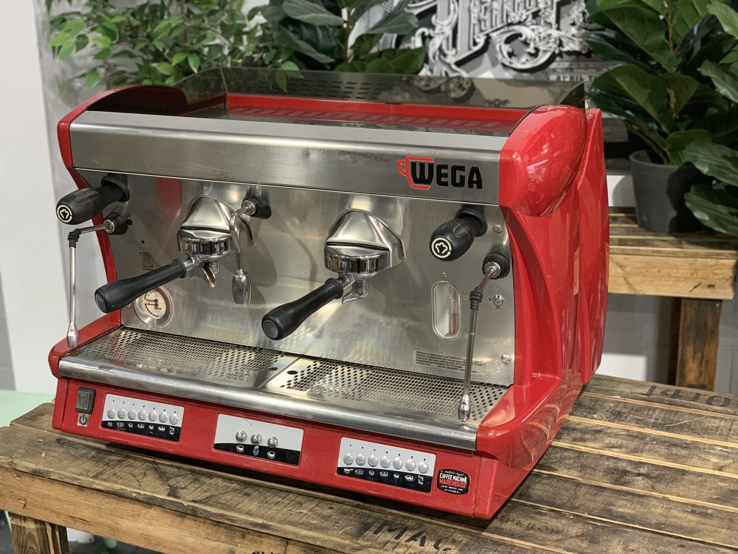 Wega Vela 2 Group Red Espresso Coffee Machine 1858 Princes Highway , Clayton VIC 3168