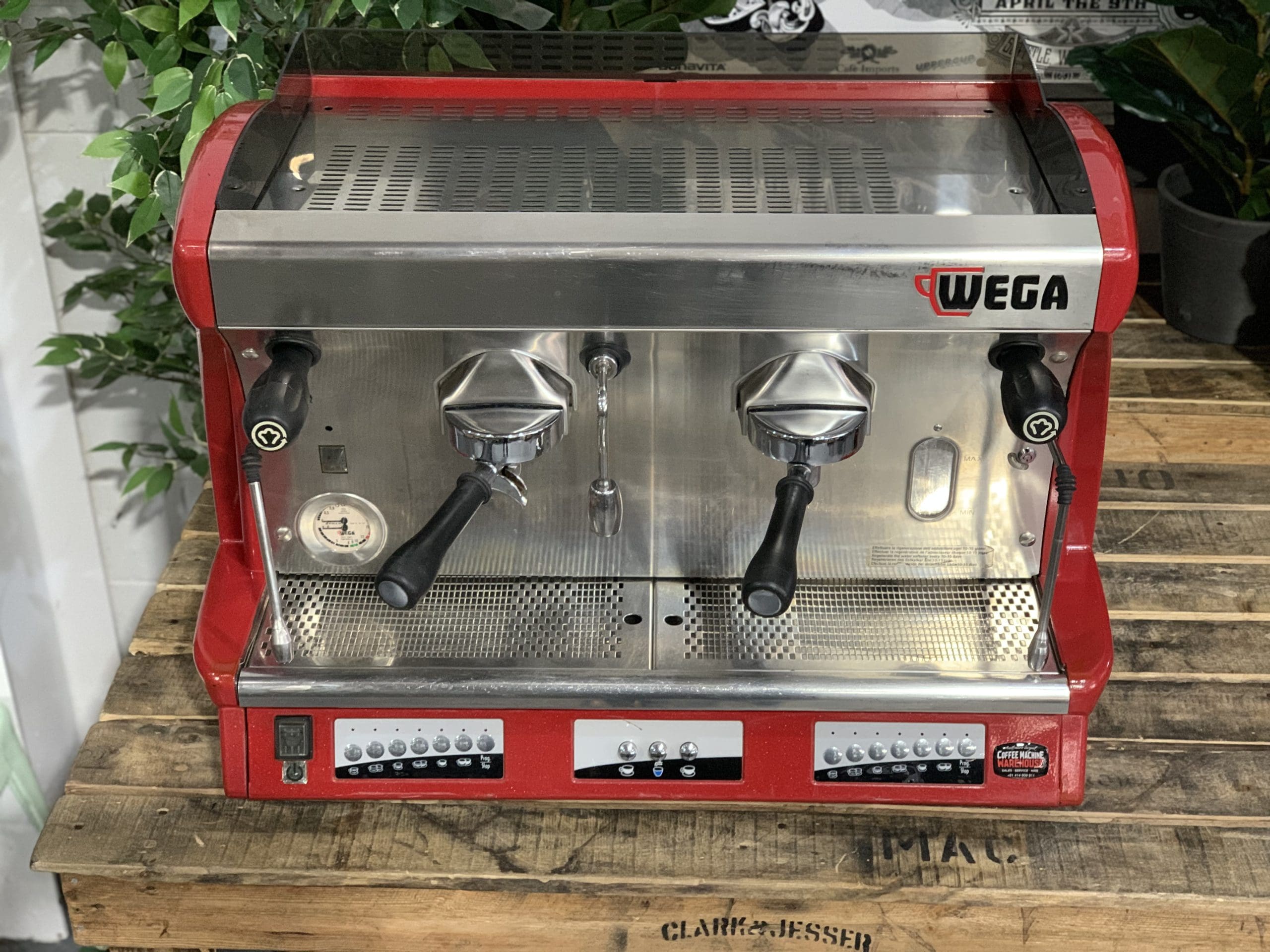 Wega Vela 2 Group Red Espresso Coffee Machine 1858 Princes Highway , Clayton VIC 3168