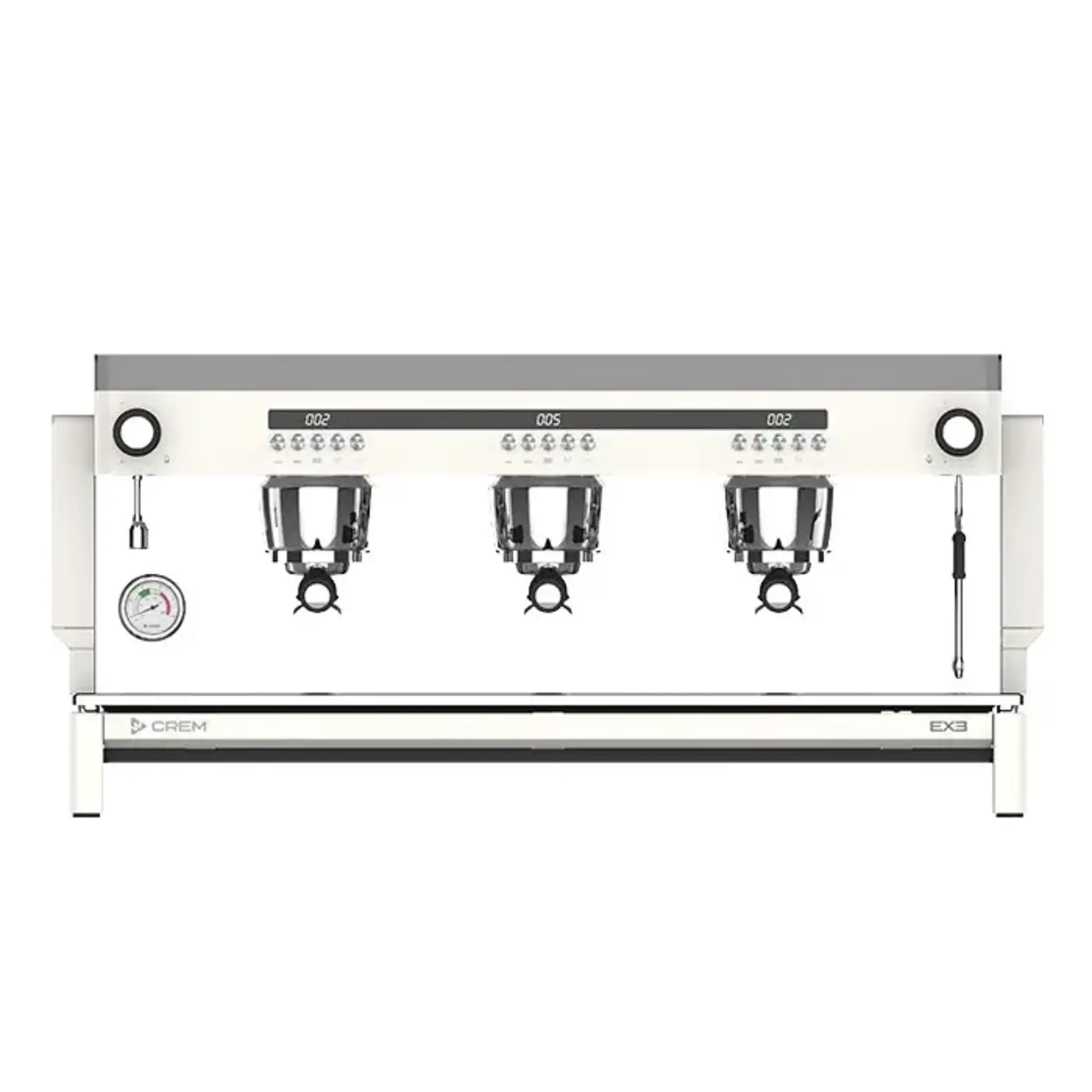 Expobar Crem EX3 3 Group Coffee Machine Stainless & White High Cup - New