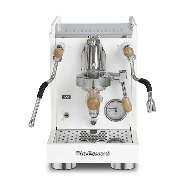 La Pavoni Cellini Mini X Coffee Machine White with Oak - New