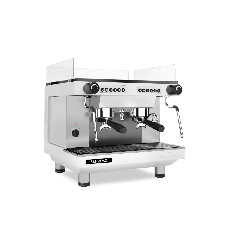 San Remo Zoe 2 Group Coffee Machine Compact Full White - New
