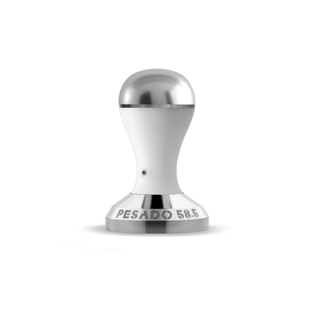 Pesado 58mm Tamper White & Silver - New