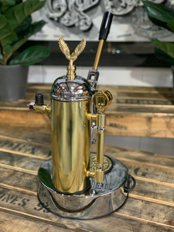 Elektra Micro Casa Lever Espresso Machine in Copper & Brass