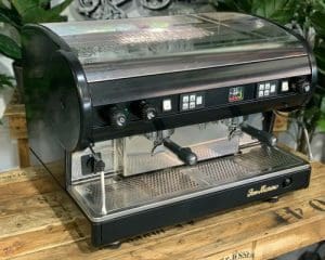 SAN MARINO LISA 2 GROUP BRASS STAINLESS ESPRESSO COFFEE MACHINE COMMERCIAL  CAFE