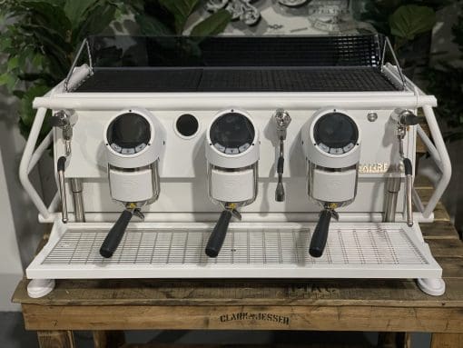 Sanremo Cafe Racer 3 Group Coffee Machine - White & Wood